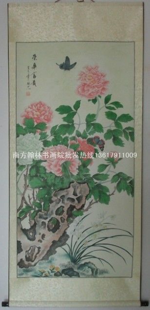 字画批发，工笔牡丹